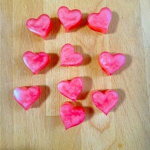 ( 10 pack) Mini Handmade Vanilla Heart Soap
